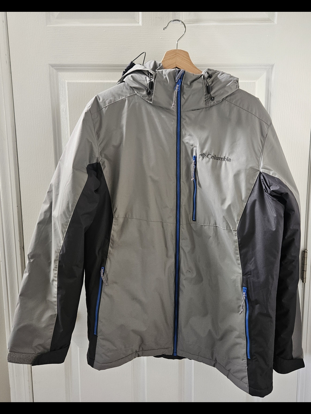 Columbia Men's Gray Waterproof Hooded Coat